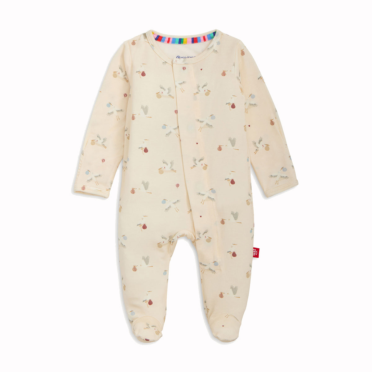 Special Delivery Stork Modal Footie by Magnetic Me
