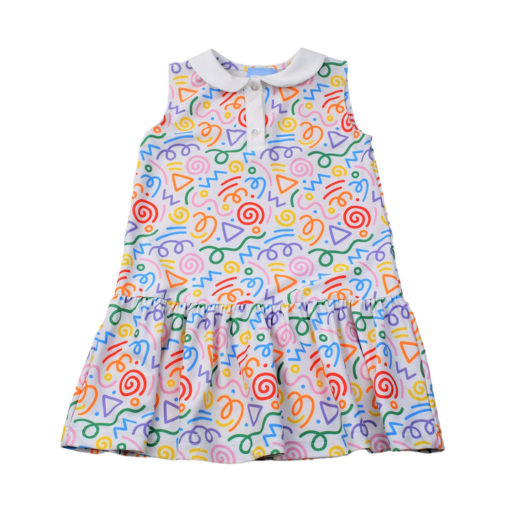 Color Works Squiggles Dress
