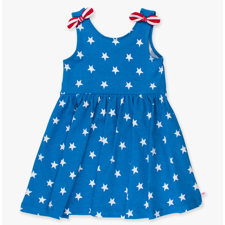 Stars & Stripes Tie Shoulder Dress by RuffleButts