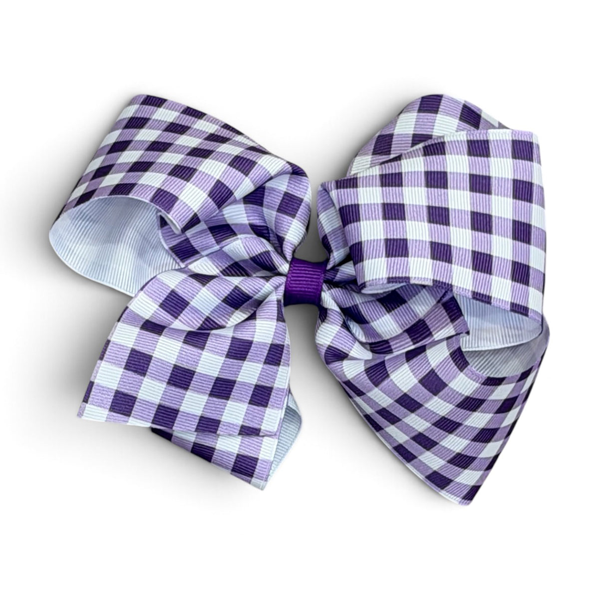 Sugar Plum Gingham Bow by Wee Ones (2 Sizes)