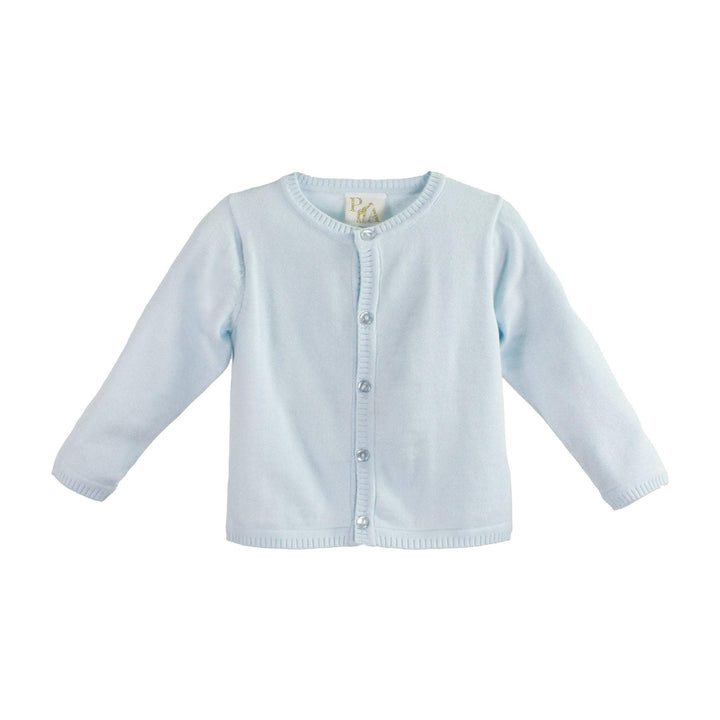 Blue Unisex Cardigan Sweater by Petit Ami