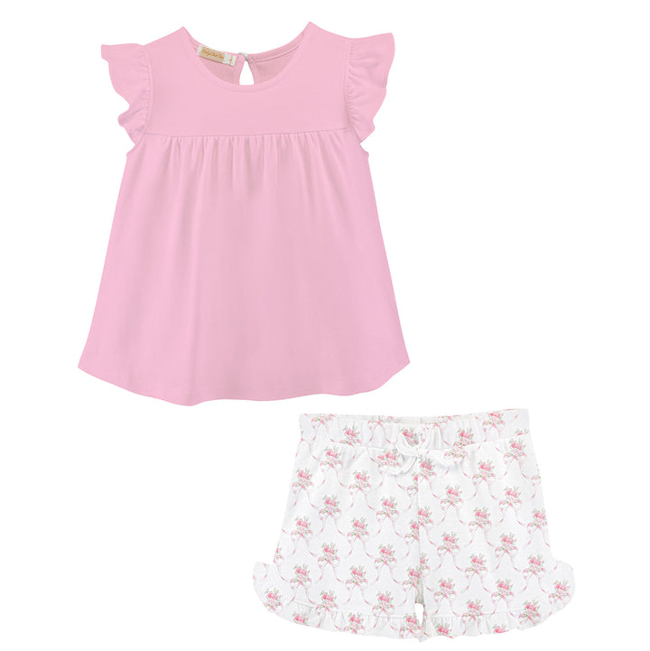 Sweet Bows Short Set by Baby Club Chic