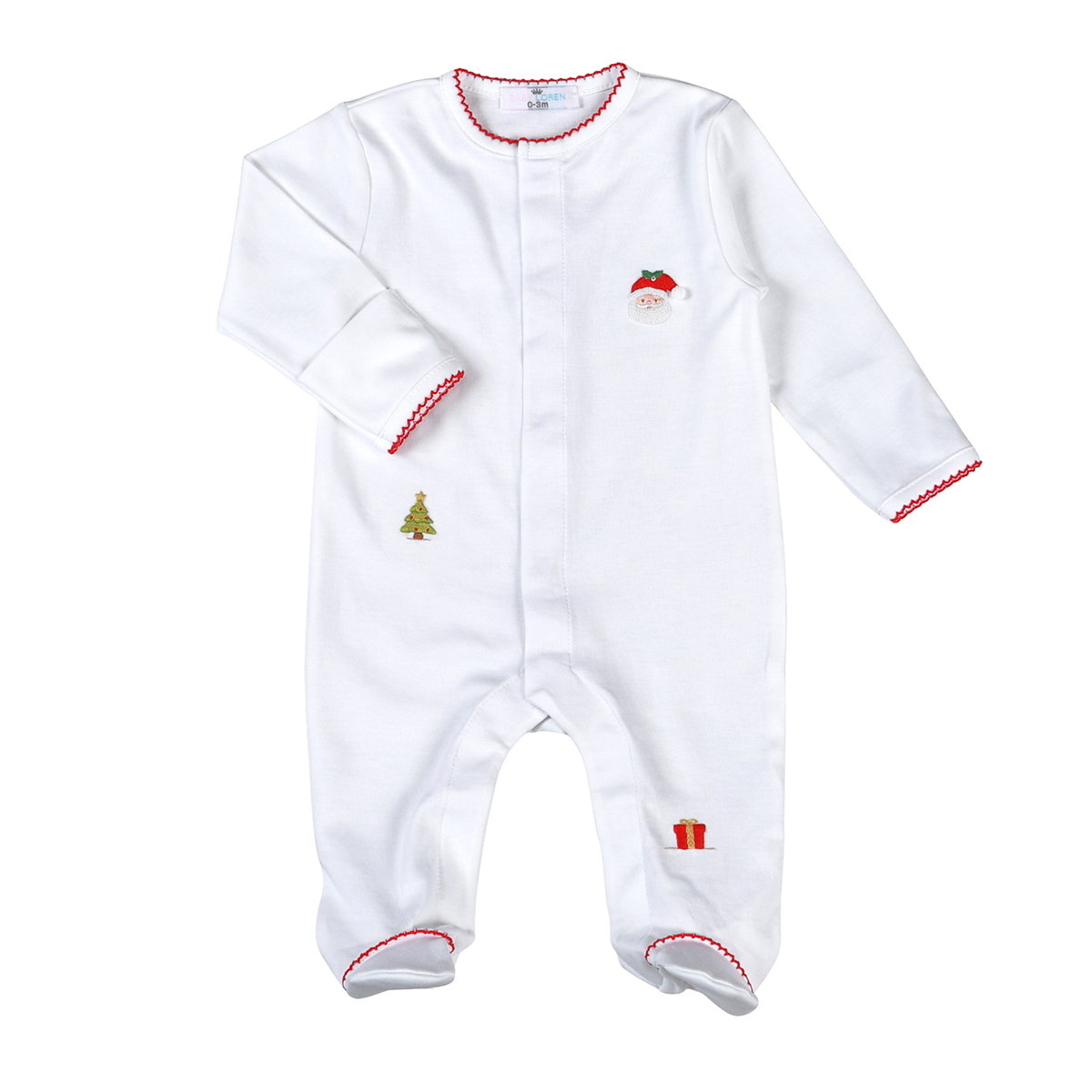 Sweet Santa Pima Footie by Baby Loren