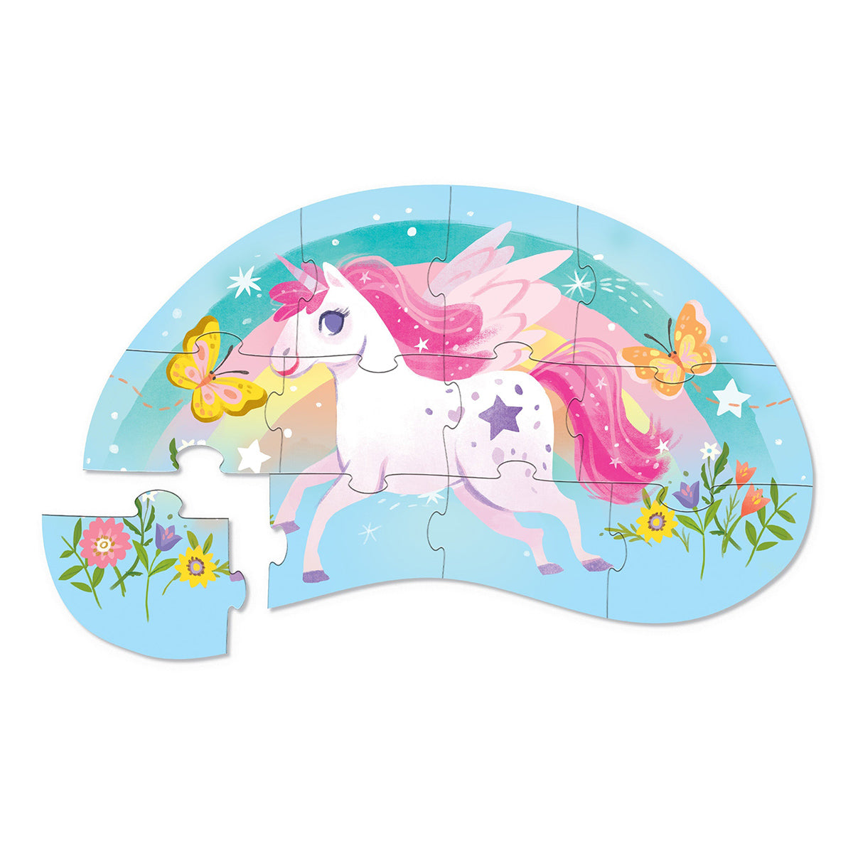 Crocodile Creek Sweet Unicorn 12-Piece Puzzle (Age 2+)