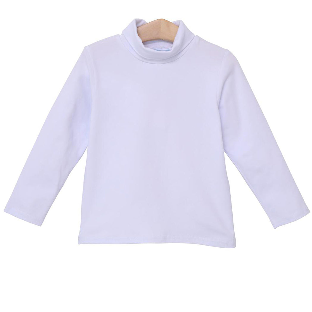 White Taylor Turtleneck by Trotter Street Kids