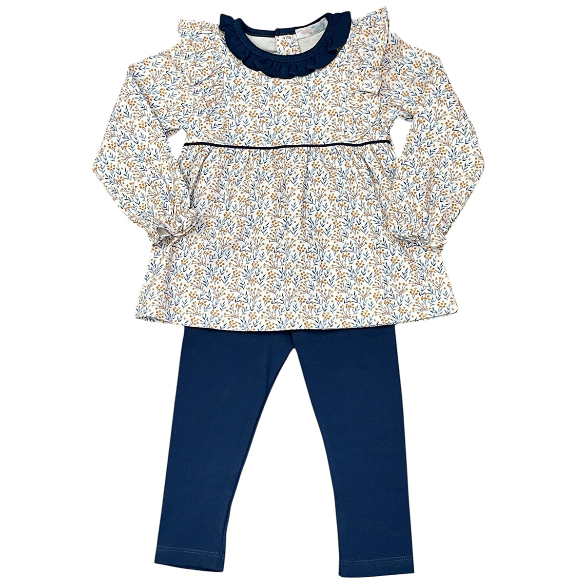 Tessa Floral Pima Pants Set by Baby Loren