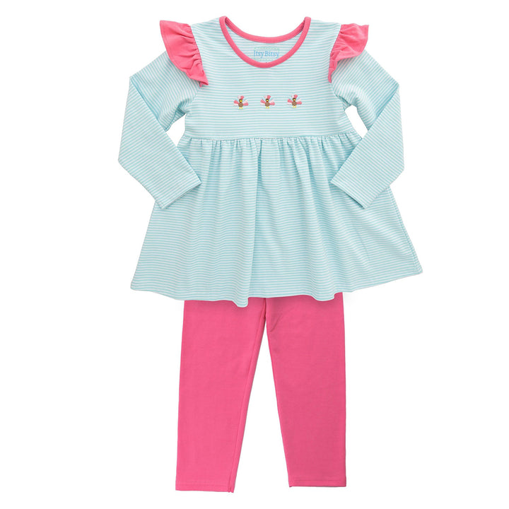 Thanksgiving Turkey Ruffle Pant Set by Itsy Bitsy