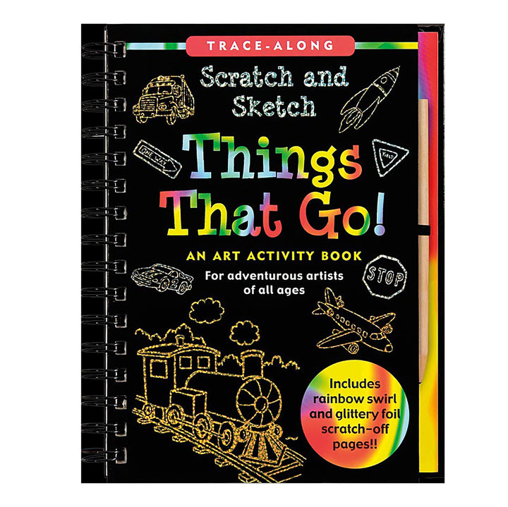 Scratch & Sketch Art Activity Book - Things That Go