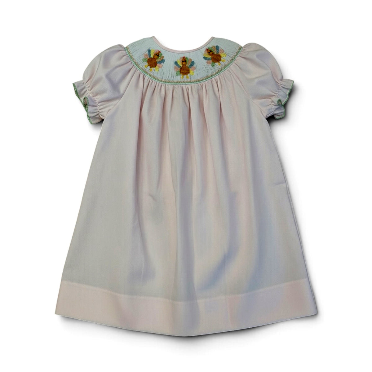 Turkeys Smocked Bishop Dress by LuLu BeBe