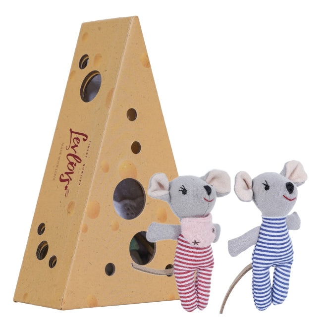 LevLovs Mouse Twins in Cheese Box