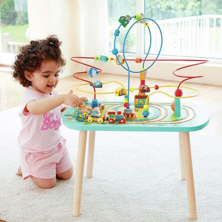 Twisting Railway Maze Table by Hape