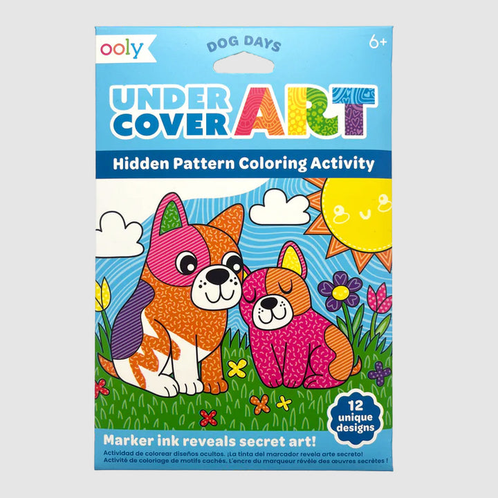 Ooly Undercover Art Hidden Patterns Coloring Activity - Dog Days