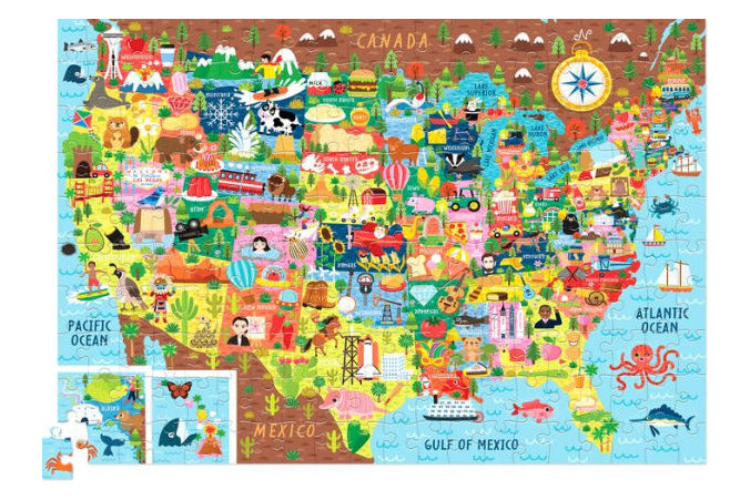 USA 200-Piece Puzzle (Age 6+) by Crocodile Creek