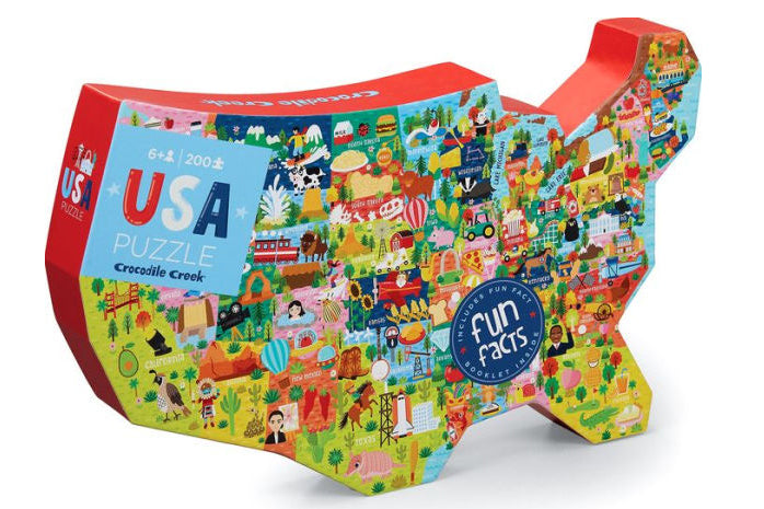 USA 200-Piece Puzzle (Age 6+) by Crocodile Creek