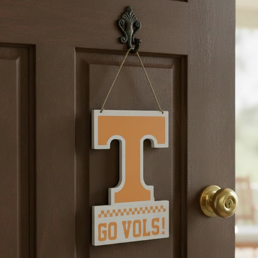 Tennessee Logo Wood Door Hanger