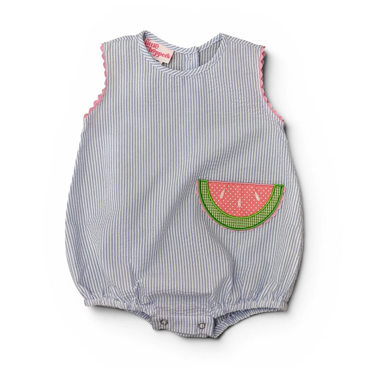 Watermelon Applique Girl Bubble by My Little Hoppers