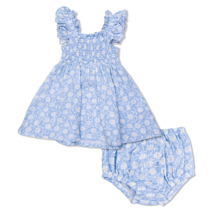 Western Daisies Smocked Sundress by Angel Dear