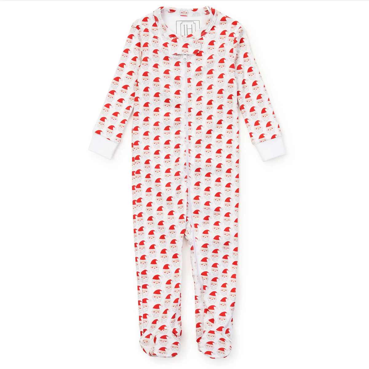 Whimsical Santa Parker Zipper Pajamas by Lila & Hayes
