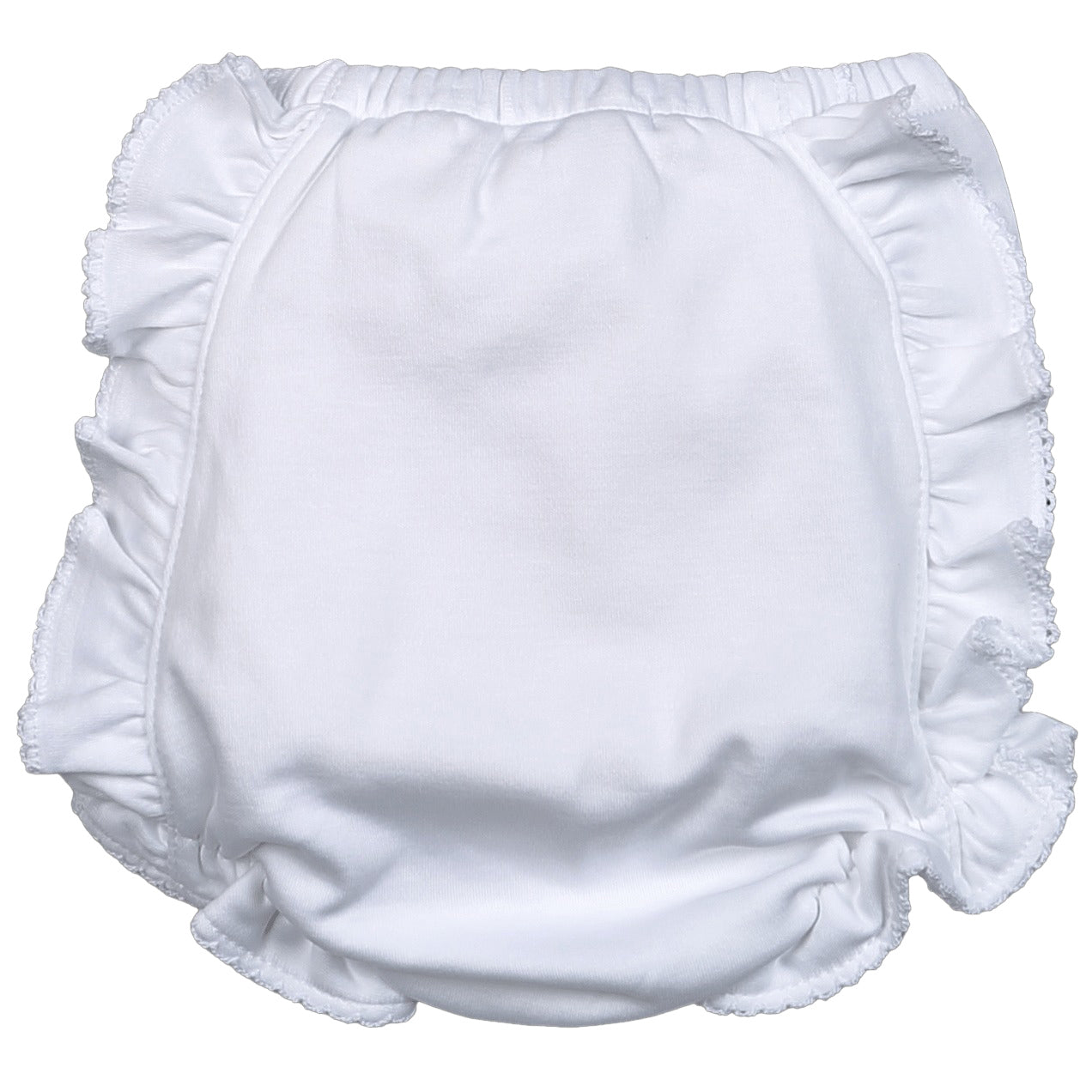 White Ruffle Bloomers by Baby Loren