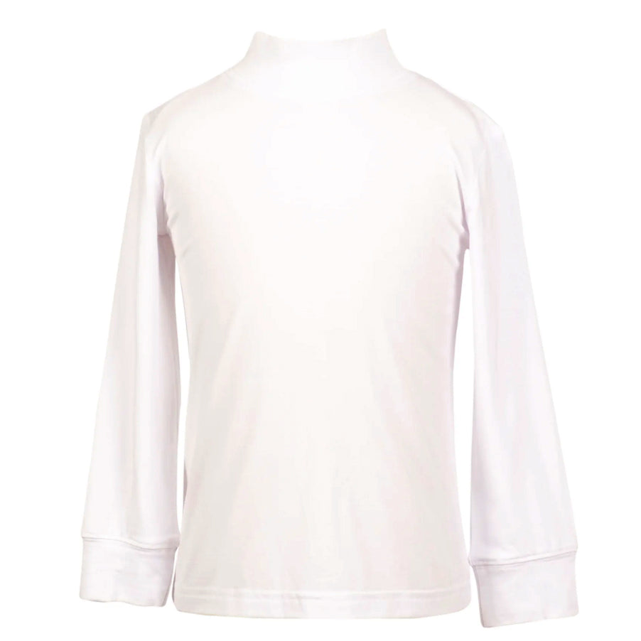 White Molly Mock Collar Shirt by Yellow Lamb