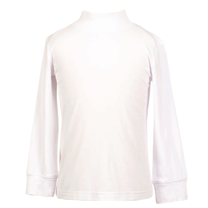 White Molly Mock Collar Shirt by Yellow Lamb