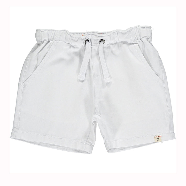White Twill Shorts by Me & Henry