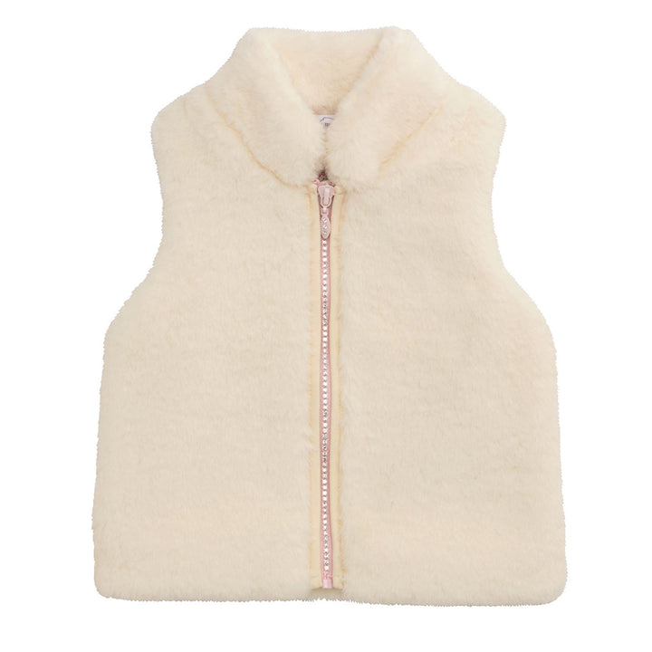 White Fur Vest by Mud Pie - Large (4T / 5)