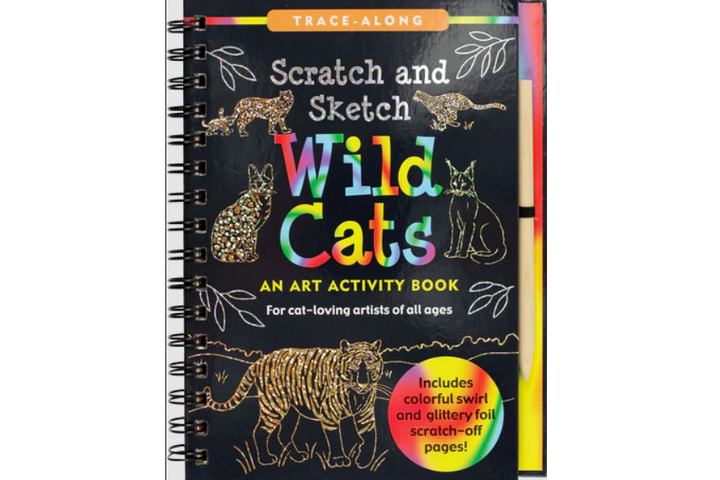 Scratch & Sketch Art Activity Book - Wild Cats