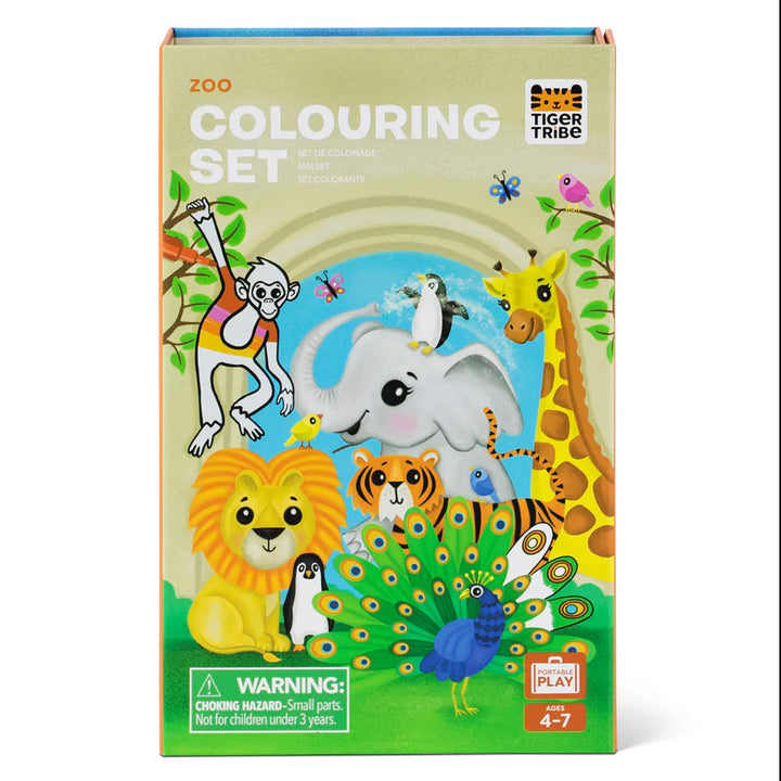 Zoo Coloring Set by Tiger Tribe