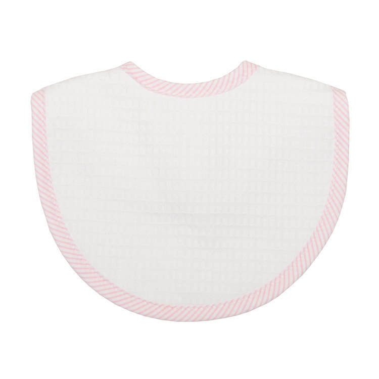 Pink Pique Bib by 3 Marthas