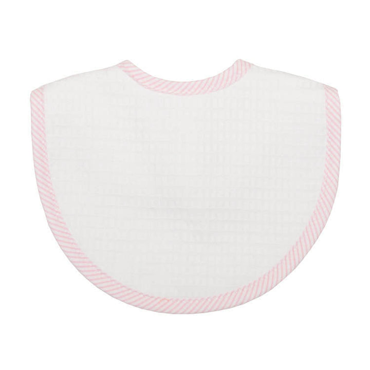 Pink Pique Bib by 3 Marthas