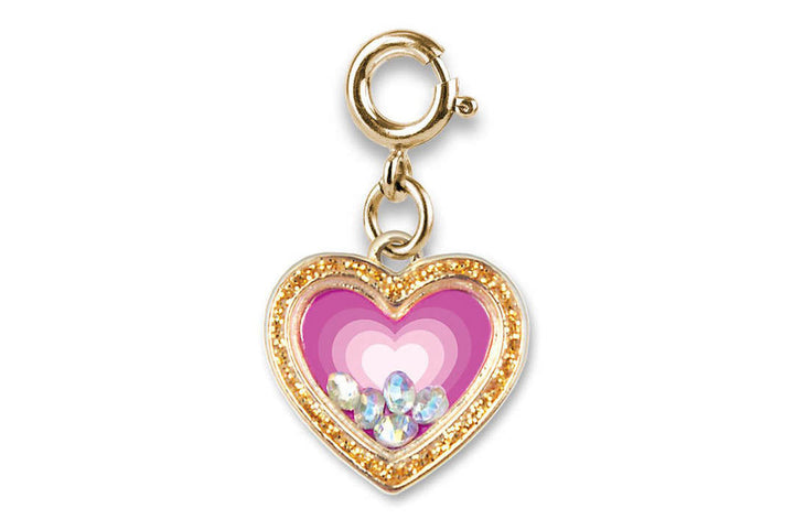 Gold Heart Shaker Charm by Charm It!