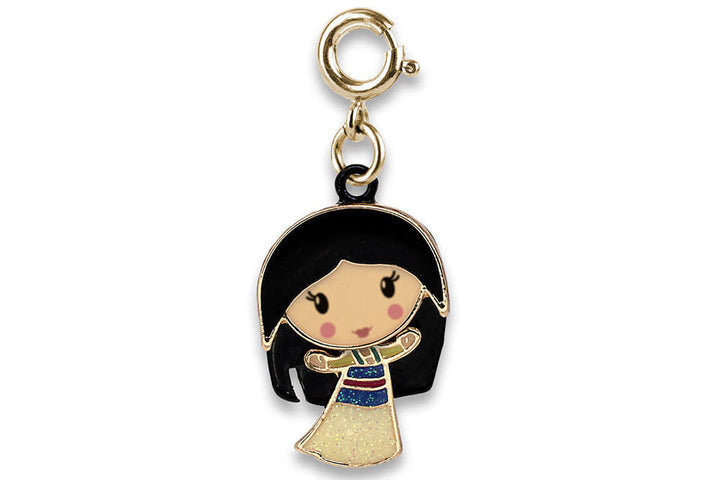 Charm It! Charm - Gold Swivel Mulan
