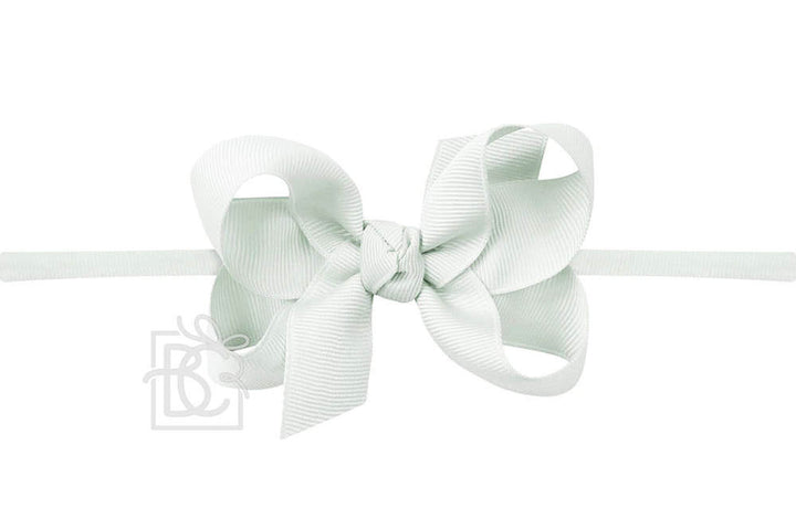 Beyond Creations Powder Mint Pantyhose Headband - 3.5-inch Bow