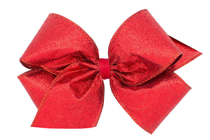 Wee Ones Red Party Glitter Bow - Two Sizes