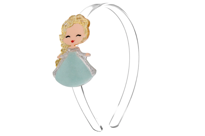 Cute Doll Gold Hair Headband by Lilies & Roses