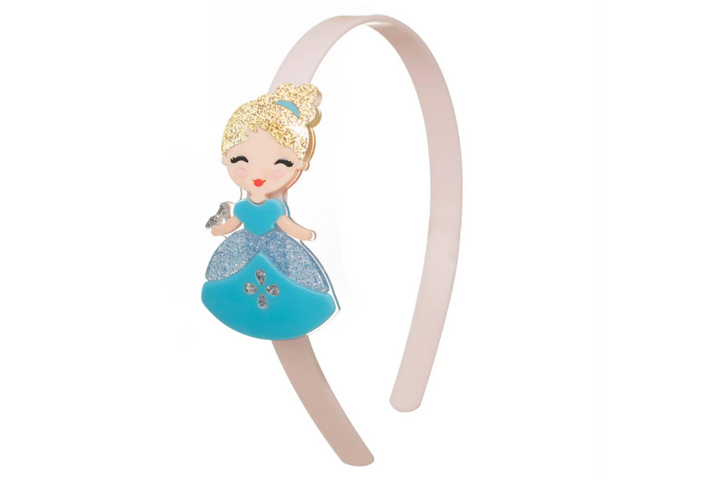 Lilies & Roses Cute Doll Blue Dress Headband