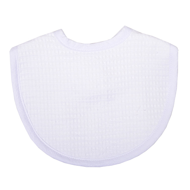 3 Marthas White Medium Pique Bib