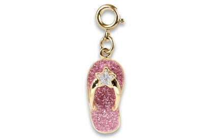 Charm It! Charm - Gold Flip Flop