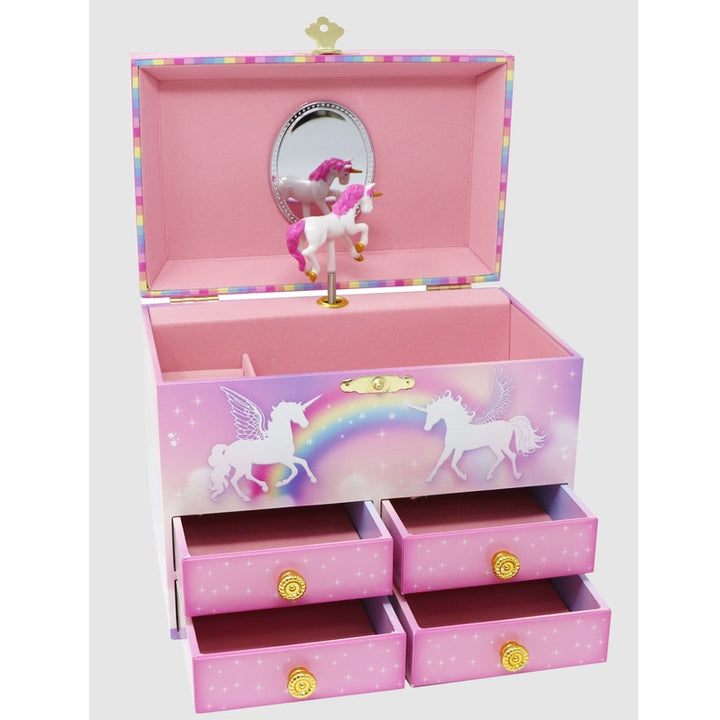 Pink Poppy Medium Unicorn Dreamer Musical Box