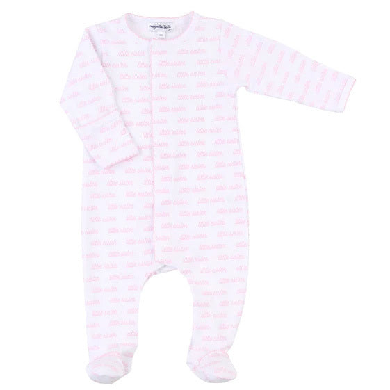 Little Sister Zipper Footie by Magnolia Baby