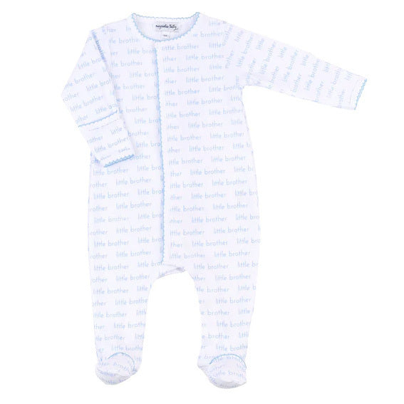 Little Brother Zipper Footie by Magnolia Baby