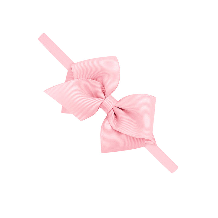 Light Pink Grosgrain Bow on Nylon Band by Wee Ones