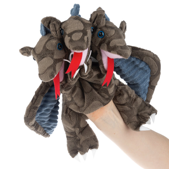 3-Head Dragon Hand Puppet Plush by Ganz
