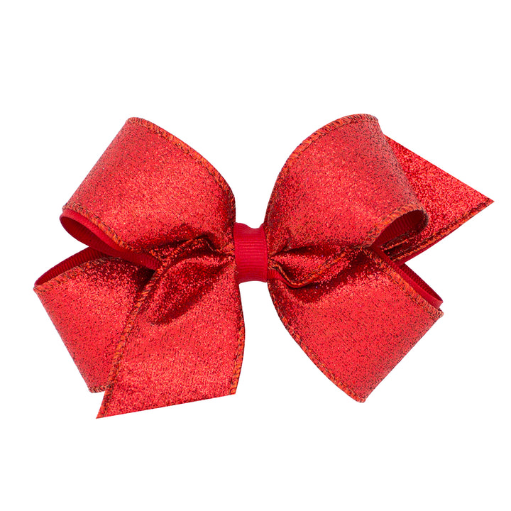 Wee Ones Red Party Glitter Bow - Two Sizes