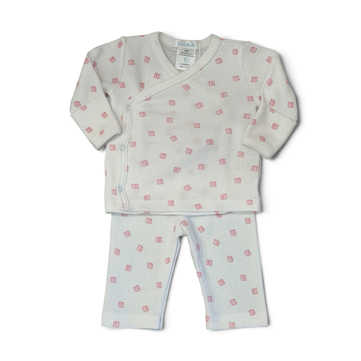 ABC Blocks Pink Pant Set by Lyda Baby