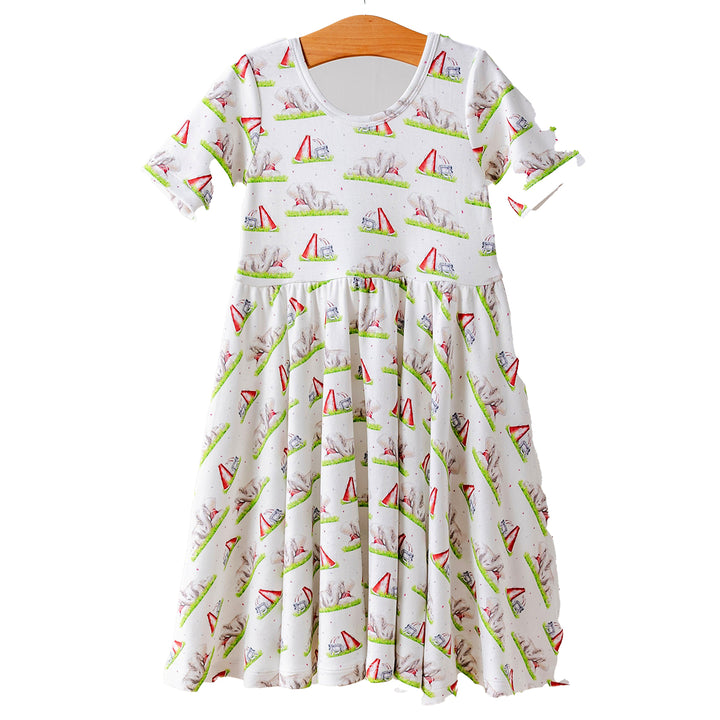 Alabama Mascot Mania Cotton Twirl Dress by Nola Tawk
