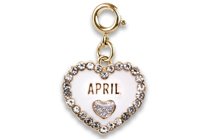 Charm It! Charm - Gold April Birthstone