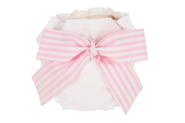TBBC Baby Bow Bottom Bloomer - Pinckney Pink Stripe