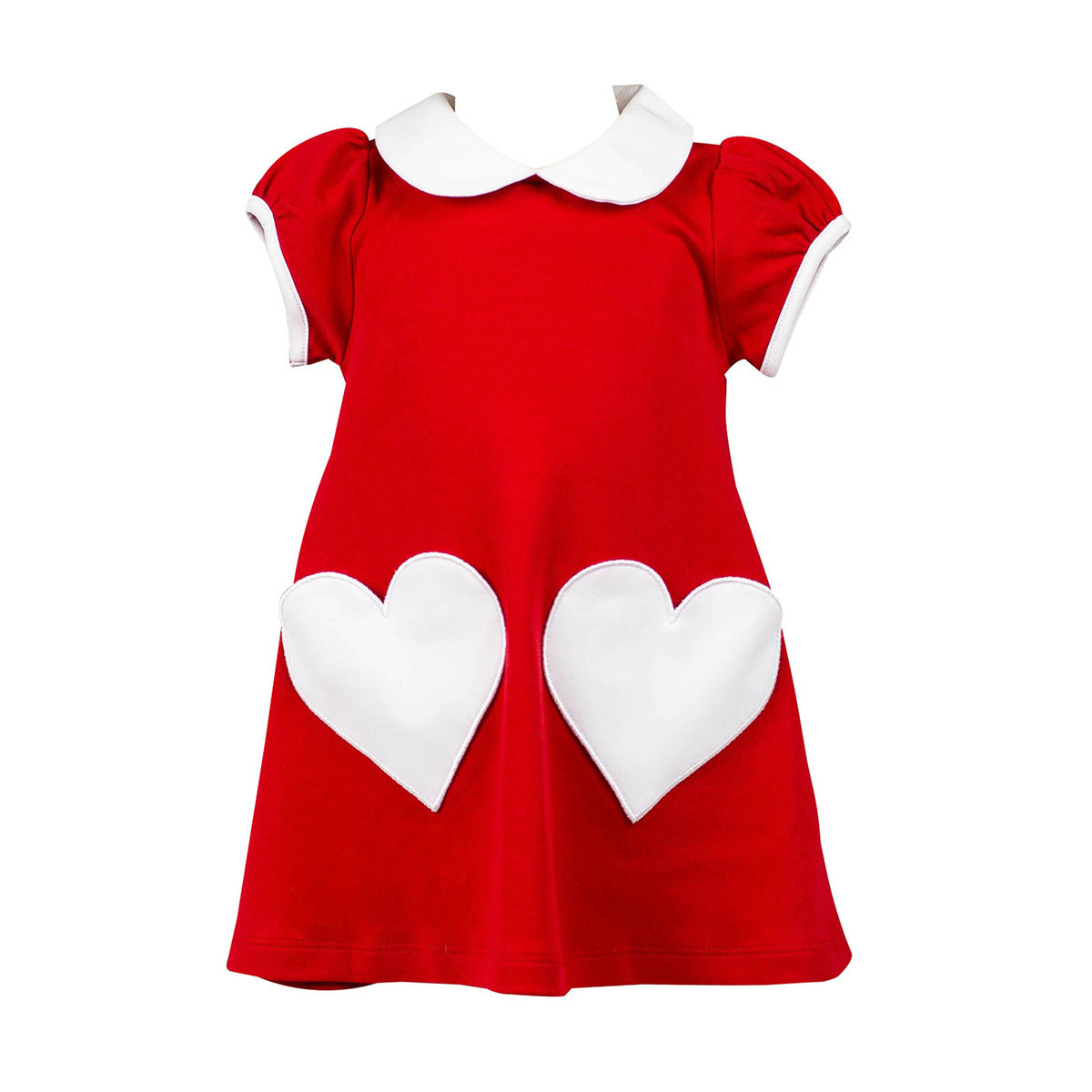 Proper Peony Red Aline Dress with Heart Pockets